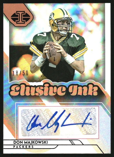 2022 Panini Illusions Elusive Ink Black #1 Don Majkowski Auto /50