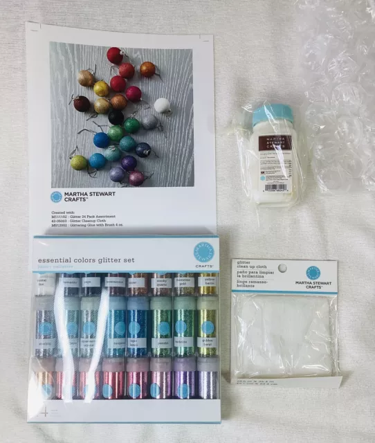 Martha Stewart Crafts Glitter Kit, Brand New