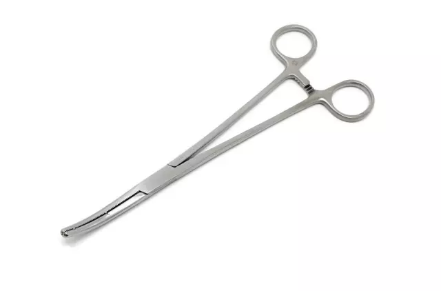 Pilling Weck 214175 HEANEY Forceps, Curved, 8-1/2"