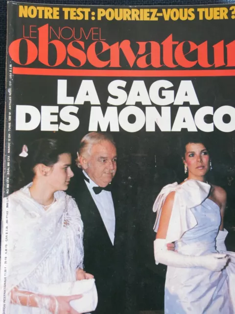 Nouvel Observateur N°978 La Saga Des Monaco Caroline Sptéphanie Albert Rainier