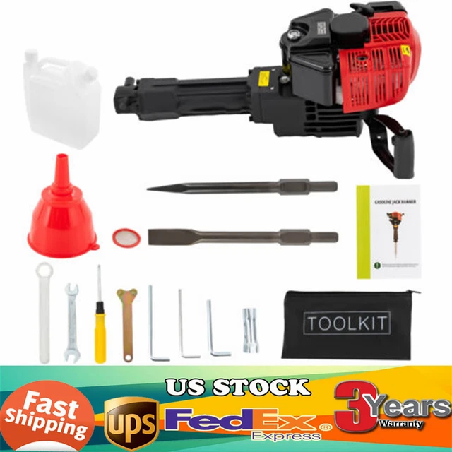 1900W 52CC Demolition Jack Hammer Concrete Breaker stone Drill w/ 2 * Chisels