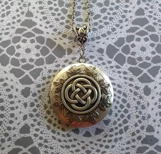 Celtic Knot Locket Necklace