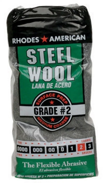 Rhodes American 10121112 Medium/Coarse Steel Wool Pad 8-3/4 L in. (Pack of 6)