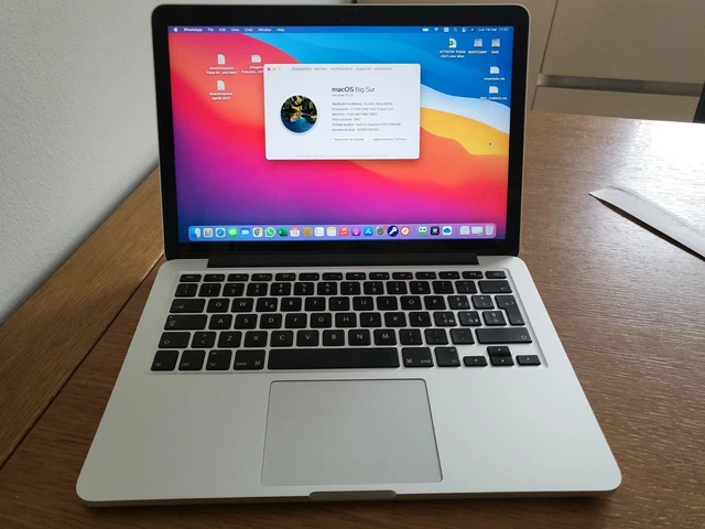 Apple MacBook Pro 13.3" (512GB SSD, Intel Core i5 5.ª Generazione, 2.7 GHz, 8GB…
