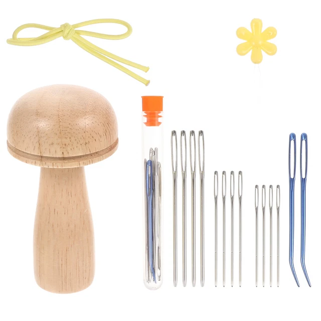 Kits de acolchado multifunción agujas de roscado automático linda herramienta de costura de madera