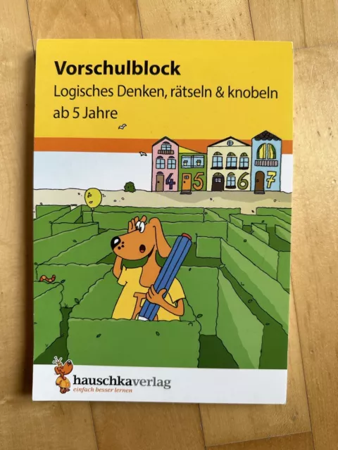 Vorschulblock - Logisches Denken, rätseln und knobeln ab 5 Jahre von Linda...