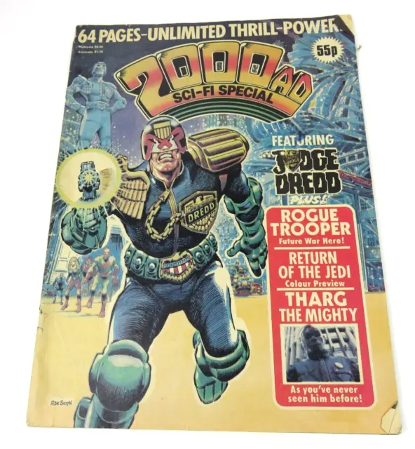 2000AD Sci-fi Special Comic Book Vintage 1983 Judge Dredd Tharg the Mighty ROTJ