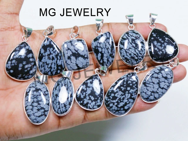 10 Pcs Moonstone Labradorite & Mix Gemstone Bezel Pendants Lot 925 Silver Plated