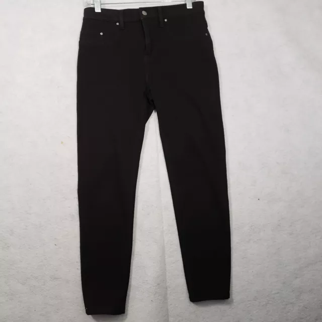 Spanx The Slim X Super Skinny Jeans Womens size 29 Black 5-Pocket Mid Rise Ankle