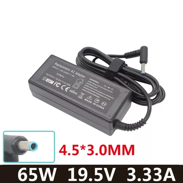 65W Laptop Power Adapter AC Charger Cord Fit for HP Probook Pavilion/EliteBook 2