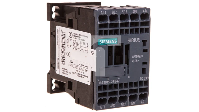 Leistungsschütz 7A 3P 24V DC 0Z 1R S00 3RT2015-2BB42 /T2DE