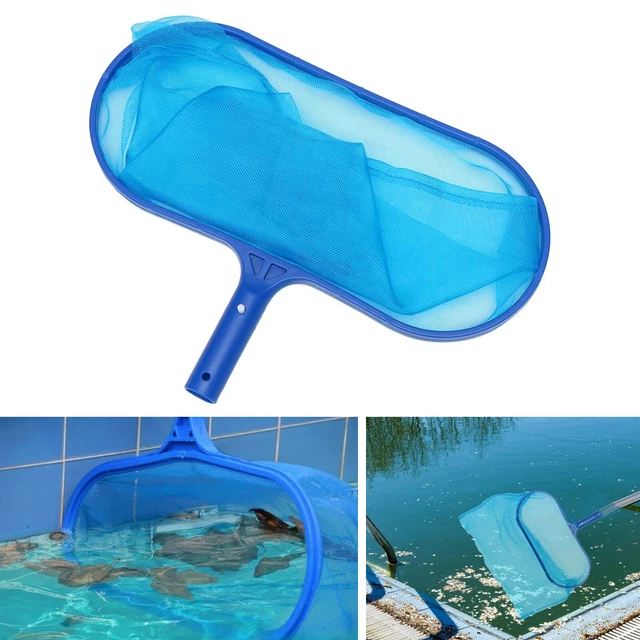 HEAVY DUTY SWIMMING Pool Skimmer Leaf Rake Net Scooper, Fine Mesh, Deep