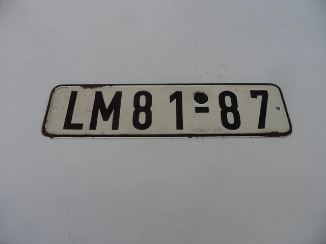 originales DDR Kennzeichen Nummernschild LM Trabant Wartburg Barkas B1000 Framo
