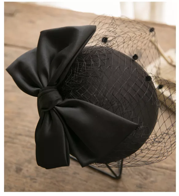 Royal Pillbox Hat Mesh Veil Cap Headpiece Clip Wedding Party Hat Hot