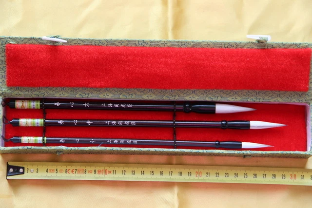 Coffret 3 Pinceaux-Pinceau Calligraphie Chinoise-Chinese Calligraphy Brush-yangx