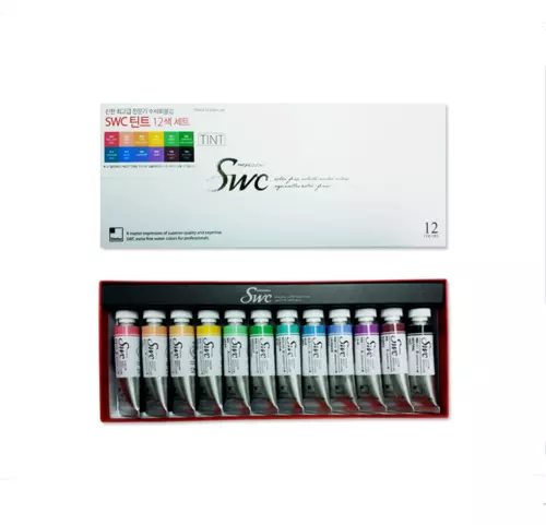 Hybrid of premium Watercolor and Gouache Shinhan PASS 20ml 48 Colors