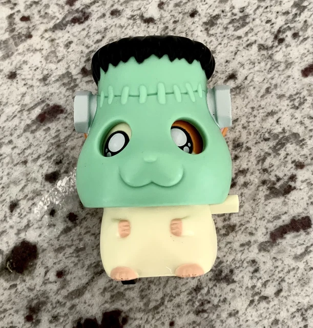 2003 HAMTARO HAMSTER Windup Vintage Halloween Frankenstein Mask Burger