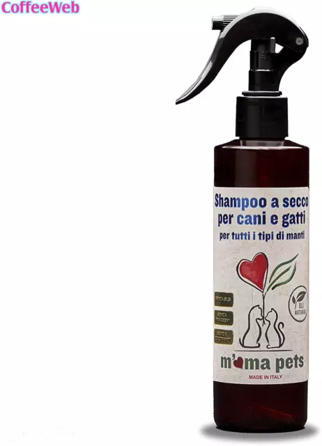 Shampoo a Secco per Cani E Gatti - Ideale per Un Lavaggio Veloce Senza L'Utilizz