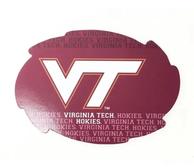NCAA Repeating Name Swirl Auto Car Truck Magnet Decal - Virginia Tech Hokies