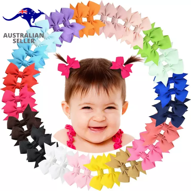 40 PCS Hair Clips Girls Infant Baby Pin Hair Hairpin Toddler Kids Cute AU