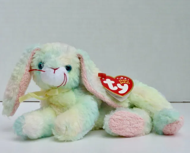 Ty Beanie Baby - “COTTONBALL” the Easter Bunny - 2001 Retired - MWMT