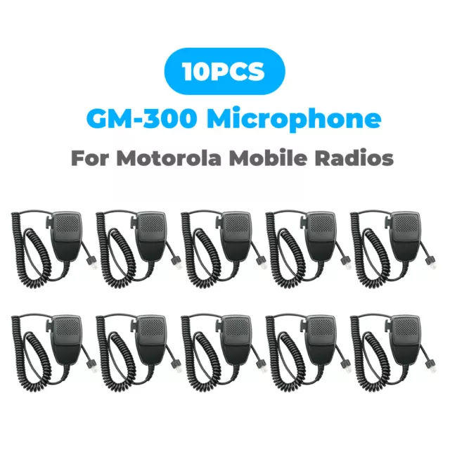10X 8pin HMN3596A Car Mobile Radio Speaker Mic for Motorola GM950 GM300 PRO5100