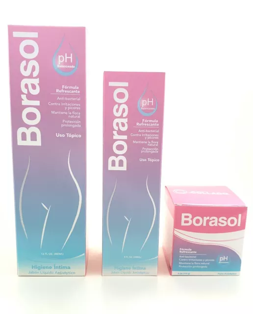 BORASOL Antiseptic Anti-bacterial Refreshing Vaginal Wash and Deodorant