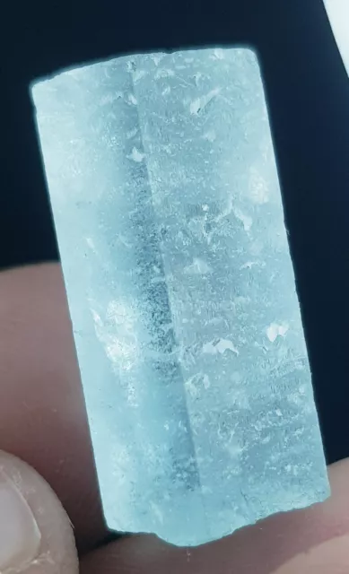 Aquamarine 35 Ct Natural Sky Blue Color Aquamarine Rough Crystal Pakistan