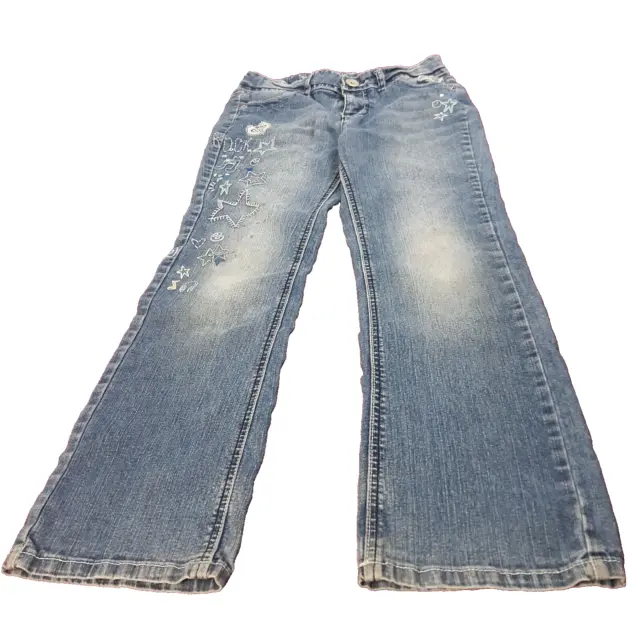 FADED GLORY GIRLS Denim Stretch Bootcut Jeans Embellished Size 10 $7.95 ...