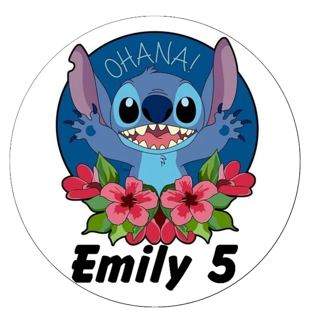 LILO AND STITCH Personalised Cupcake Toppers Edible Wafer Paper Fairy ...