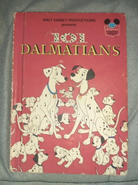 Vtg 1974 Walt Disney’s 101 DALMATIANS - Wonderful World of Reading HC Book