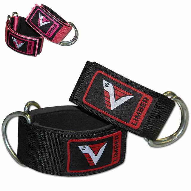 Ankle Strap Cable Machine Attachment Pulley Weight Lifting D-Ring Cuffs Straps