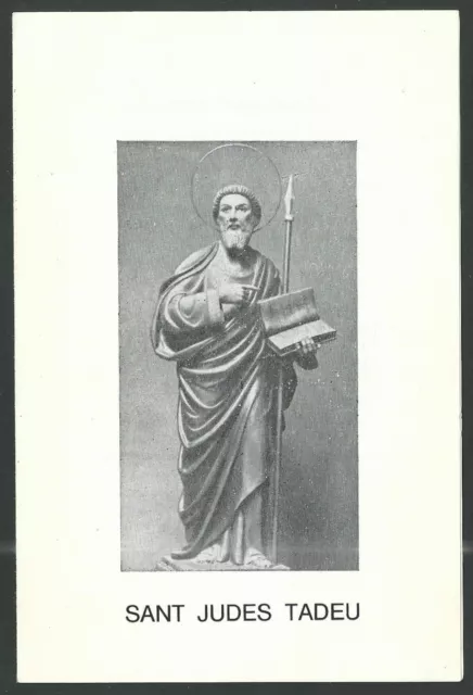 Estampa antigua de San Judas Tadeo andachtsbild santino holy card image pieuse