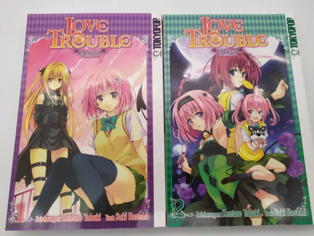 Love Trouble Darkness Band 1-2 Manga (Kentaro Yabuki)(Saki Hasemi)