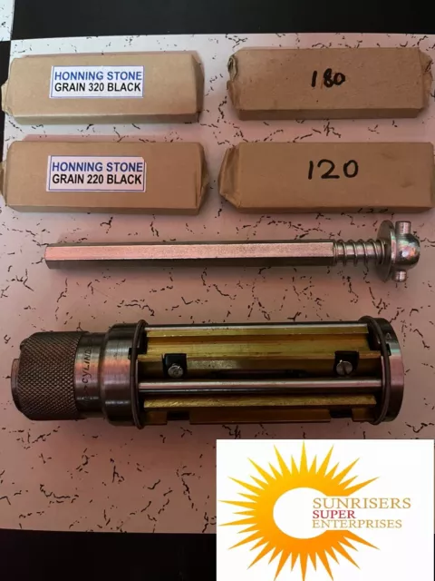 Cylinder Engine Hone Kit- 2" TO 3" Honing Machine+ 4Set honing stones a1