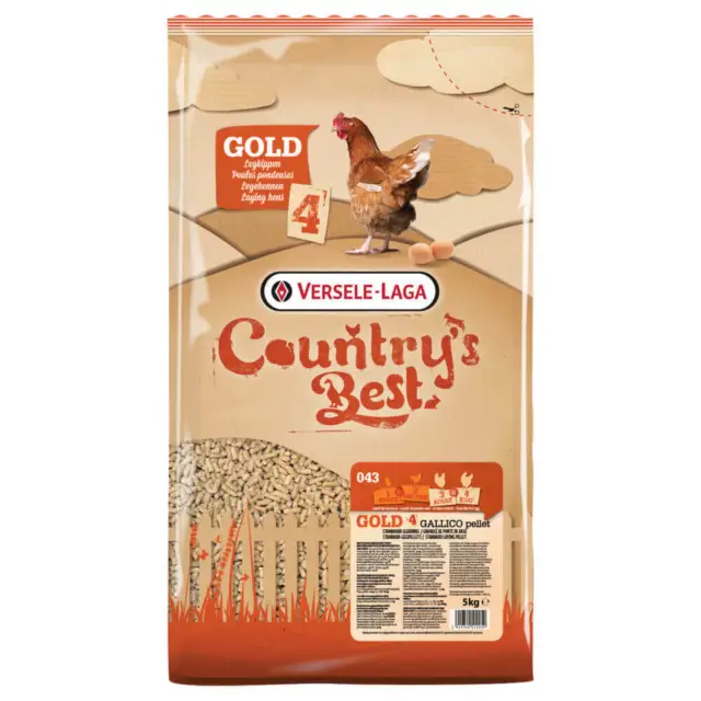 Versele-Laga Legehennenfutter Hühnerfutter GOLD 4 GALLICO PELLET 5kg