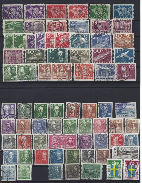 Dachbodenfund , alte Sammlung Schweden ab 1921 bis 1955 gestempelt, Nr. 142-405