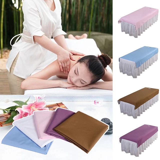 Foglio biancheria da letto massaggio copertura letto salone di bellezza lenzuola trapunta piatta