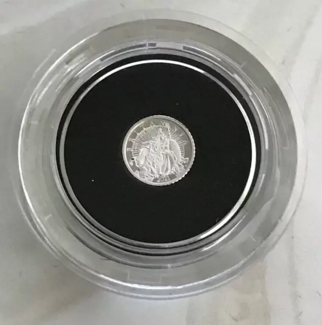 Simply Pièces ~2021 Argent Preuve Britannia 1/40OZ 5 Pence Pièce de Monnaie