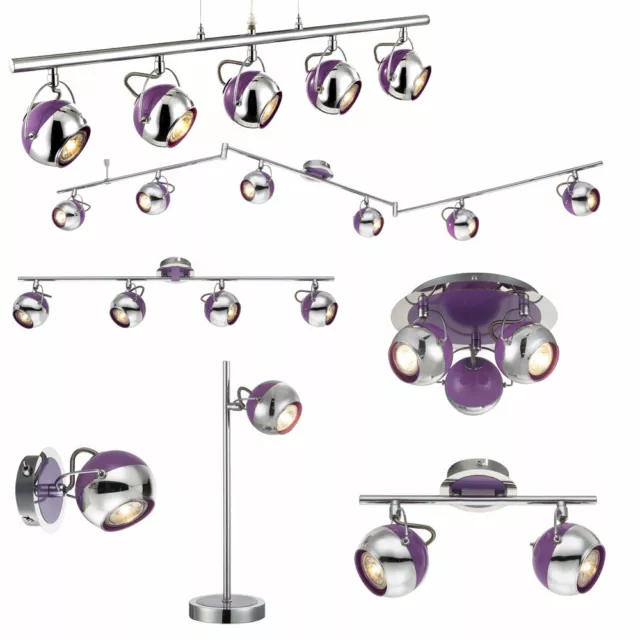 LED Plafond Suspendu Mur Spot Mobile Spot Rétro Lampe Violet Variante 2