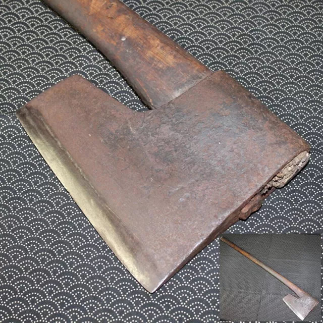 Vtg Japanisch Axe Beil Blacksmith Handgefertigt 2.57kg Tischler Tools Japan c681