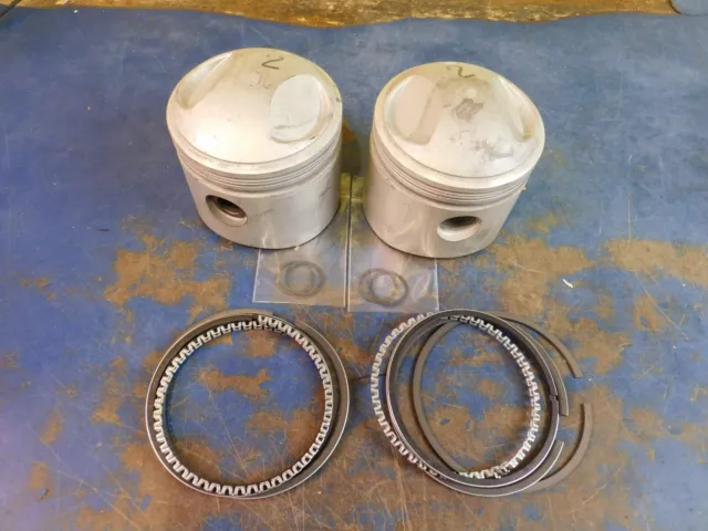 +.100 Pistons Rings Pin & Clips Harley Davidson Fl Big Twin 74" 1941-1978