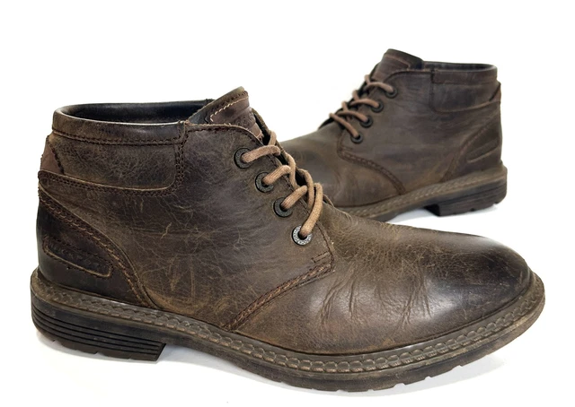 ROCKPORT BOOTS UK8 Brown Leather Mens Adiprene Adidas Lace  display picture 1