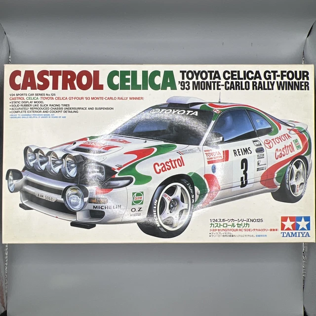 Maquette Castrol Celica Monte Carlo 93 - échelle 1/24 - TAMIYA 24125 Maquette Castrol Celica Monte Carlo 93 - échelle 1/24 - TAMIYA 24125