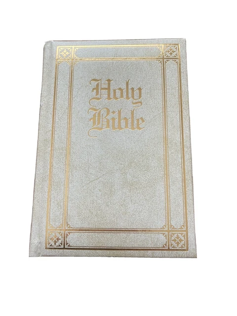 The Holy Bible Goodwill KJV Publishers padded leather like- family history pages