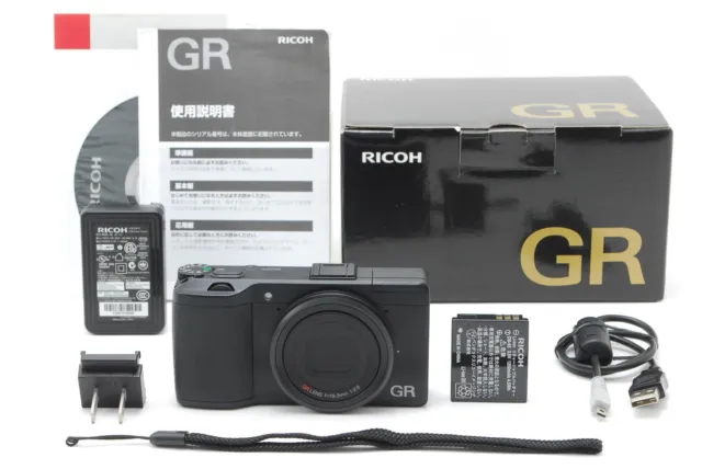 【MINT w/Strap,Box】 RICOH GR 16.2MP Digital Compact Camera Black From JAPAN #70