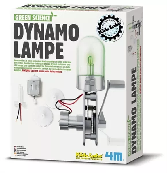 DYNAMO LAMPE - Green Science Experimentierkasten LED 4M