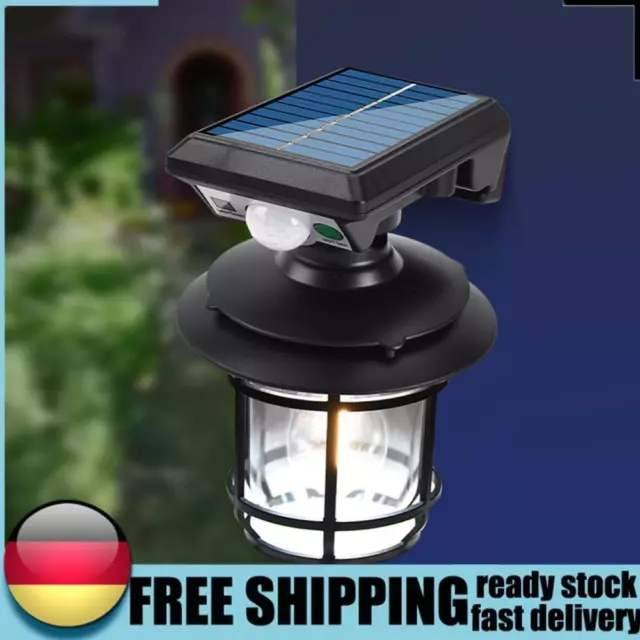 Motion Sensor Garden Security Wall Light IP65 Waterproof LED Outdoor Solar Lamp