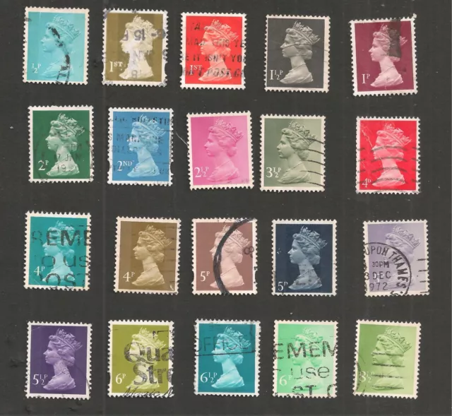 Elisabeth Ii Lot De 20  Timbres Royaume - Uni Collection