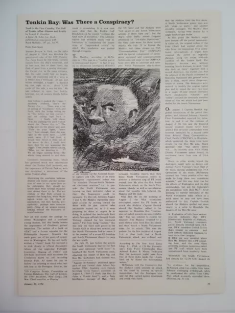 GULF OF TONKIN What Really Happened Controversy Vietnam War 1970 NYRB